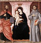 Antoniazzo Romano Madonna Enthroned with the Infant Christ and Saints painting